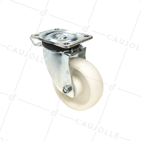 ROULETTE DE MANUTENTION PIVOTANTE RENFORCÉE EN NYLON DIAMÈTRE 150 MM CHARGE 300KG - S78N 125 • Caujolle