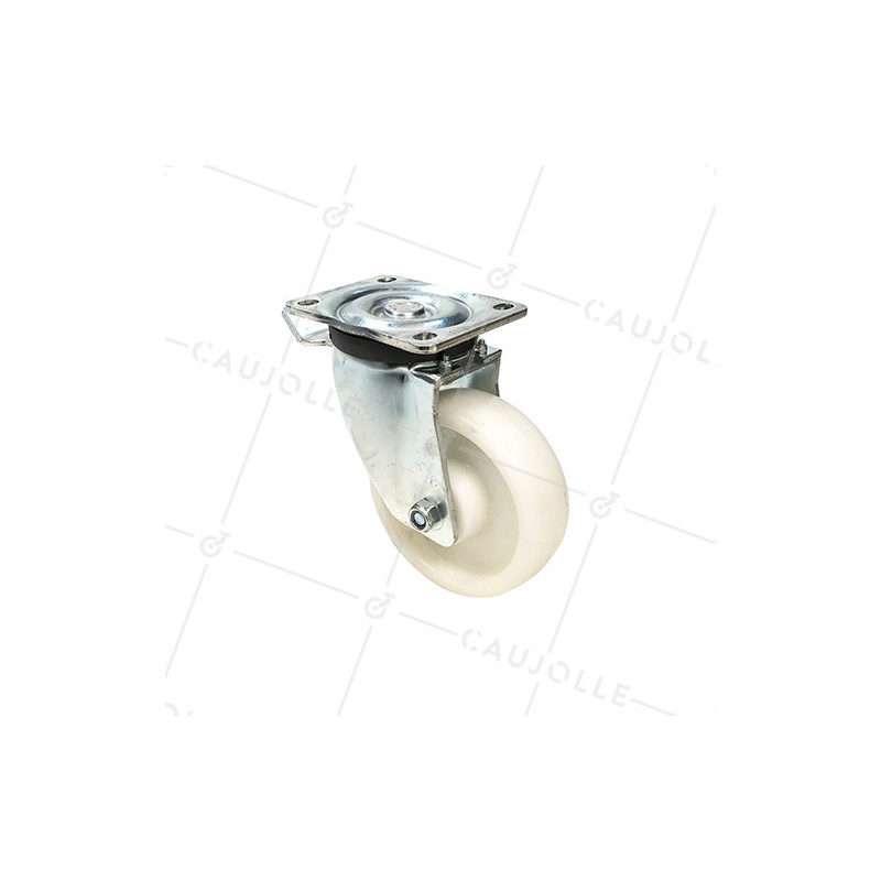 ROULETTE DE MANUTENTION PIVOTANTE À FREIN RENFORCÉE EN NYLON DIAMÈTRE 150 MM CHARGE 750KG - S78N 160AF