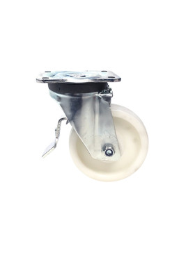 ROULETTE DE MANUTENTION PIVOTANTE RENFORCÉE EN NYLON DIAMÈTRE 125 MM CHARGE 300KG - S78N 125
