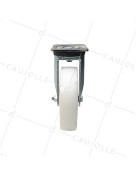 ROULETTE DE MANUTENTION PIVOTANTE RENFORCÉE EN NYLON DIAMÈTRE 125 MM CHARGE 300KG - S78N 125