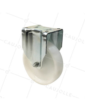 ROULETTE DE MANUTENTION PIVOTANTE RENFORCÉE EN NYLON DIAMÈTRE 125 MM CHARGE 300KG - S78N 125 • Caujolle