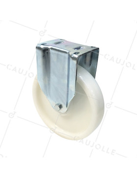 ROULETTE DE MANUTENTION PIVOTANTE RENFORCÉE EN NYLON DIAMÈTRE 125 MM CHARGE 300KG - S78N 125 • Caujolle