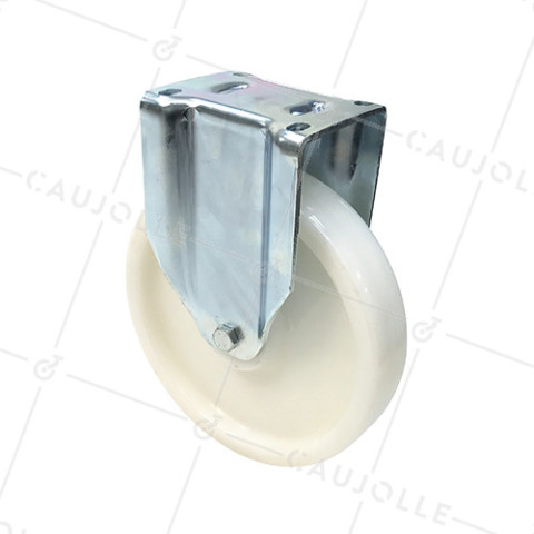 ROULETTE DE MANUTENTION PIVOTANTE RENFORCÉE EN NYLON DIAMÈTRE 125 MM CHARGE 300KG - S78N 125 • Caujolle