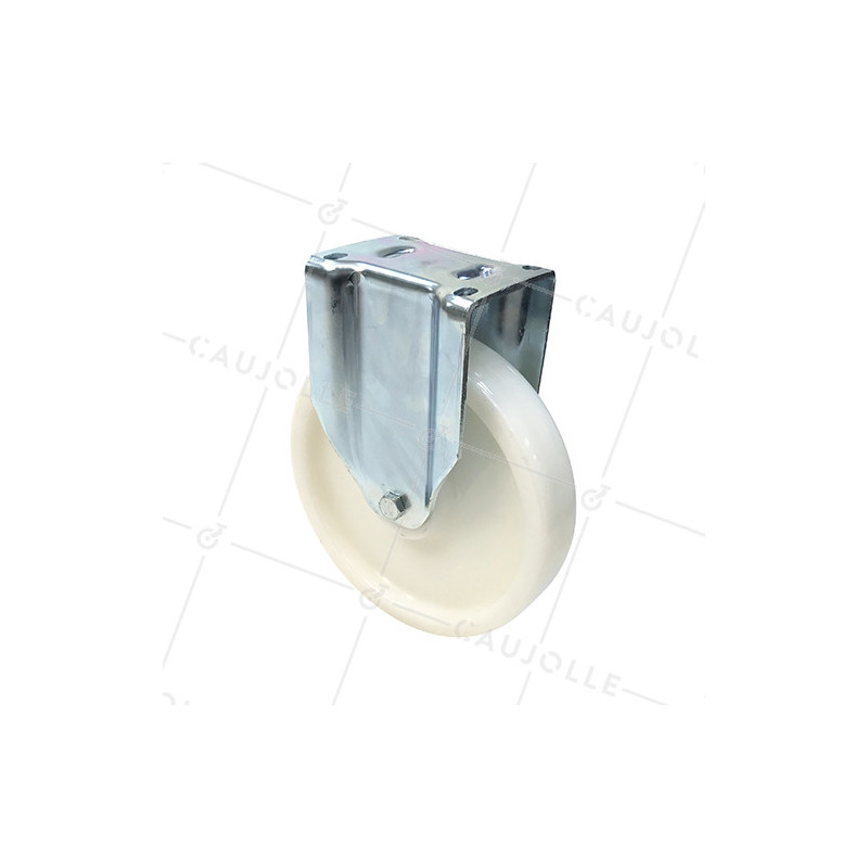 ROULETTE DE MANUTENTION PIVOTANTE RENFORCÉE EN NYLON DIAMÈTRE 125 MM CHARGE 300KG - S78N 125