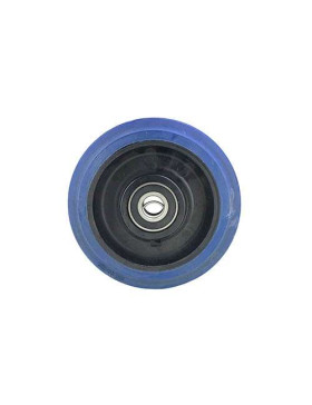 ROUE INDUSTRIELLE ELASTIQUE NON TACHANTE ROULEMENT À BILLES DIAMÈTRE 160 MM CHARGE 450 KG - S2015 160