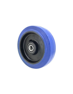 ROUE INDUSTRIELLE ELASTIQUE NON TACHANTE ROULEMENT À BILLES DIAMÈTRE 160 MM CHARGE 450 KG - S2015 160
