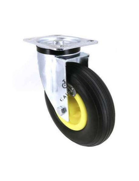 SUPPLE PUNCTURE-PROOF SWIVEL CASTOR FOR GRAVEL 200 MM DIAMETER 50 KG MAX LOAD
