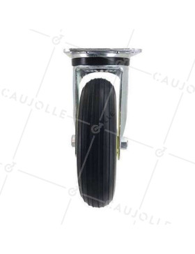 SUPPLE PUNCTURE-PROOF SWIVEL CASTOR FOR GRAVEL 200 MM DIAMETER 50 KG MAX LOAD