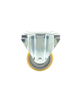 ROULETTE FIXE EN POLYURÉTHANE JANTE ALUMINIUM DIAMÈTRE 80 MM CHARGE 180KG - S75AR 80