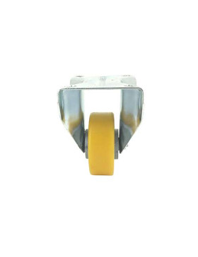 ROULETTE FIXE EN POLYURÉTHANE JANTE ALUMINIUM DIAMÈTRE 80 MM CHARGE 180KG - S75AR 80