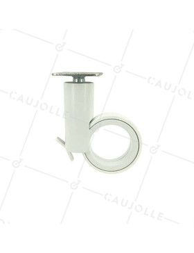 ROULETTE FUTURISTE BLANCHE À PLATINE DIAMÈTRE 65 MM CHARGE 30 KG - GRAVITY65PW
