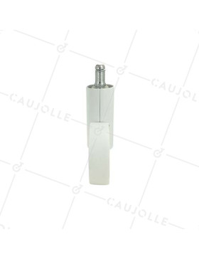 BLACK FUTURIST DESIGN CASTOR WITH 11 MM SMOOTH STEM 65 MM DIAMETER 50 KG MAX LOAD - GRAVITY65TLN11 