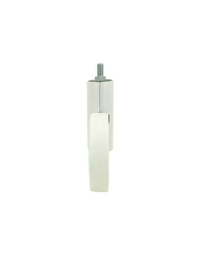 ROULETTE FUTURISTE BLANCHE À TIGE FILETÉE DE 8 MM DIAMÈTRE 90 MM CHARGE 35KG - GRAVITY90TFW8