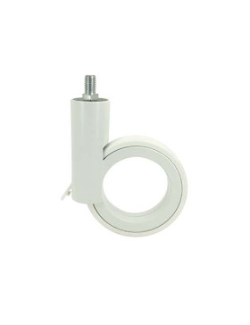 ROULETTE FUTURISTE BLANCHE À TIGE FILETÉE DE 10 MM DIAMÈTRE 90 MM CHARGE 35KG - GRAVITY90TFW10
