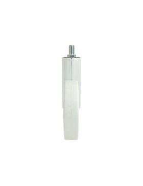 BLACK FUTURIST DESIGN CASTOR WITH 10 MM THREADED STEM 90 MM DIAMETER 50 KG MAX LOAD - GRAVITY90TFN10