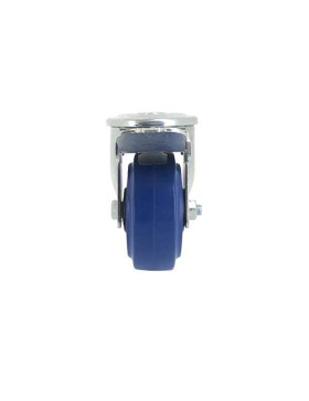 SWIVEL CASTOR IN SUPPLE RUBBER 80 MM DIAMETER MAX LOAD 130 KG