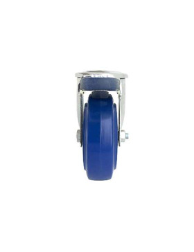 SWIVEL CASTOR IN SUPPLE RUBBER 80 MM DIAMETER MAX LOAD 130 KG