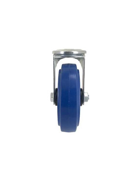 ROULETTE À OEIL EN CAOUTCHOUC SUPER ÉLASTIQUE DIAMÈTRE 125 MM CHARGE 130 KG À FIXATION DE 12 MM - S06NS125