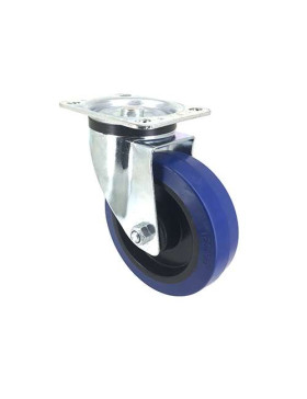 ROULETTE INDUSTRIELLE CAOUTCHOUC SUPER ÉLASTIQUE NON TACHANTE DIAMÈTRE 160 MM CHARGE 200 KG - S74NS160