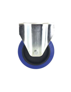 Industrial usage castor wheel swivel 100 mm diameter blue rubber S2NS