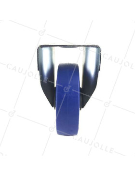 ROULETTE INDUSTRIELLE FIXE CAOUTCHOUC SUPER ÉLASTIQUE NON TACHANTE DIAMÈTRE 160 MM CHARGE 200 KG - S75NS160