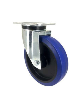 ROULETTE INDUSTRIELLE CAOUTCHOUC SUPER ÉLASTIQUE NON TACHANTE DIAMÈTRE 200 MM CHARGE 250 KG - S74NS200