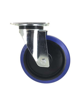 ROULETTE INDUSTRIELLE CAOUTCHOUC SUPER ÉLASTIQUE NON TACHANTE DIAMÈTRE 200 MM CHARGE 250 KG - S74NS200