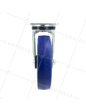 ROULETTE INDUSTRIELLE CAOUTCHOUC SUPER ÉLASTIQUE NON TACHANTE DIAMÈTRE 200 MM CHARGE 250 KG - S74NS200