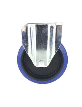 Industrial usage castor wheel swivel 100 mm diameter blue rubber S2NS