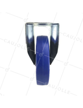 Industrial usage castor wheel swivel 100 mm diameter blue rubber S2NS