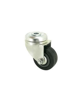 Rubber castor wheel with plate 50 mm diameter S2C 