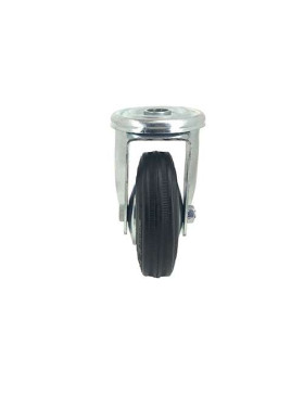 Rubber castor wheel with plate 80 mm diameter S2C 