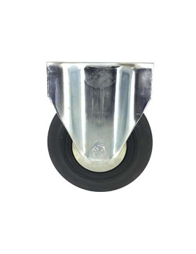 ROULETTE INDUSTRIELLE RENFORCÉE FIXE EN CAOUTCHOUC DIAMÈTRE 160 MM CHARGE 200 KG - S75C160