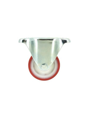 ROULETTE DE MANUTENTION EN POLYURÉTHANE ROUGE DIAMÈTRE 80 MM CHARGE 200 KG - S2NP 80