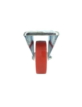 ROULETTE DE MANUTENTION EN POLYURÉTHANE ROUGE DIAMÈTRE 80 MM CHARGE 200 KG - S2NP 80