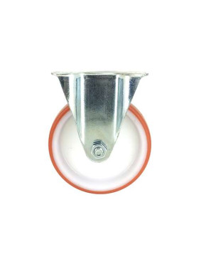 ROULETTE DE MANUTENTION EN POLYURÉTHANE ROUGE DIAMÈTRE 80 MM CHARGE 200 KG - S2NP 80