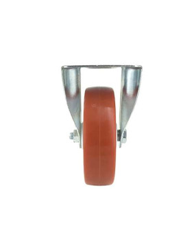 ROULETTE DE MANUTENTION EN POLYURÉTHANE ROUGE DIAMÈTRE 80 MM CHARGE 200 KG - S2NP 80