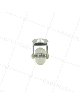 ROULETTE DESIGN PIVOTANTE À OEIL TRANSPARENTE SOUPLE DIAMÈTRE 35MM CHARGE 35KG  À FIXATION DE 10 MM - S140TR 35O