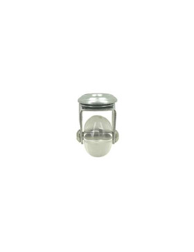ROULETTE DESIGN PIVOTANTE À OEIL TRANSPARENTE SOUPLE DIAMÈTRE 35MM CHARGE 35KG  À FIXATION DE 10 MM - S140TR 35O