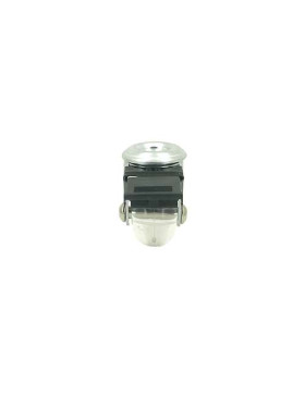 Castor SWIVEL DESIGN WITH Bolt hole SOFT TRANSPARENT BRAKE DIAMETER 35MM LOAD 35KG WITH 10 MM FIXING - S140TR 35OAF