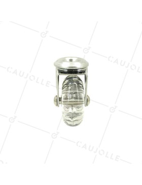 Castor SWIVEL DESIGN WITH FLEXIBLE TRANSPARENT Bolt hole DIAMETER 50 MM LOAD 40KG WITH 10 MM FIXING - S140TR 50O