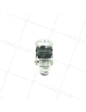 Castor SWIVEL DESIGN WITH EYE SOFT TRANSPARENT BRAKE DIAMETER 50 MM LOAD 40KG WITH 10 MM FIXING - S140TR 50OAF