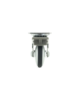 ROULETTE DESIGN EN ALUMINIUM GRIS DIAMÈTRE 50 MM CHARGE 25 KG - METALSTYL 50P