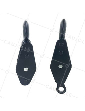 PAIRE DE MOUFLE DE LEVAGE POUR CORDE DE 10 MM DIAMETRE 45 MM CHARGE 150 KG