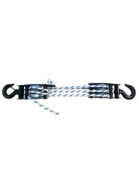PAIRE DE MOUFLE DE LEVAGE POUR CORDE DE 10 MM DIAMETRE 45 MM CHARGE 150 KG