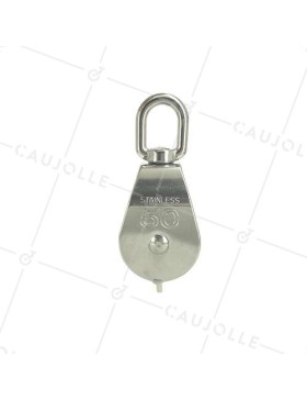 POULIE INOX DIAMETRE 32 MM CHARGE 500 KG