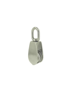 POULIE SIMPLE EN INOX MARIN 316 DIAMÈTRE 30 MM CHARGE 500 KG 