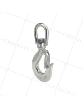 CROCHET À TOURET EN INOX MARIN 316  DE LEVAGE CHARGE 1000 KG • Caujolle