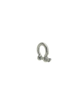 Manille lyre en inox avec axe traversant de 6 mm de diamètre