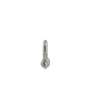 Manille lyre en inox avec axe traversant de 10 mm de diamètre